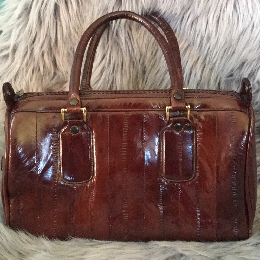 Vintage Eel Skin satchel purse